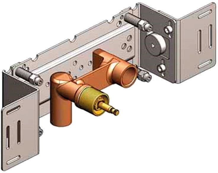 Robinet d'arret a encastrer + bec fixe vola 1/2"