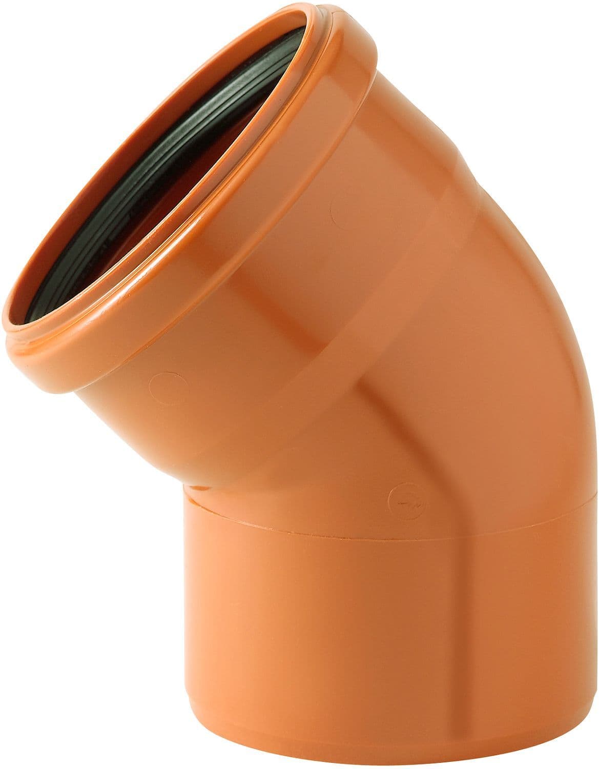 Pvc ELLEBOOG riool 45° 110MM rood/bruin