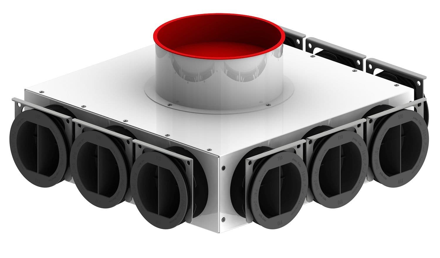 CT 350 Luchtverdeelkast ComfoTube Zehnder 3X3 DN90 - DN160