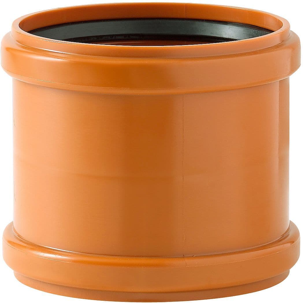 Pvc schuifmof riool 110MM rood/bruin