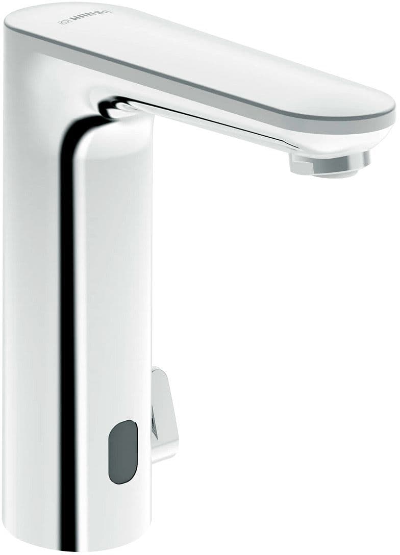Robinet de lavabo electronique hansaelectra Safety haut 3V Bluetooth chrome