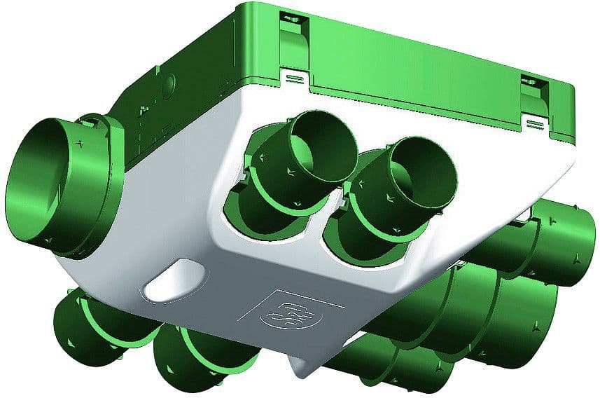 Afzuigmotor voor ventilatie type c-hygro ozeo H ecowat CI s<(>&<)>p 300M³/H 125MM