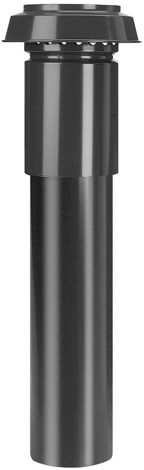 Passage de toit pour systeme de ventilation D 180-210MM 1M alu/noir epp