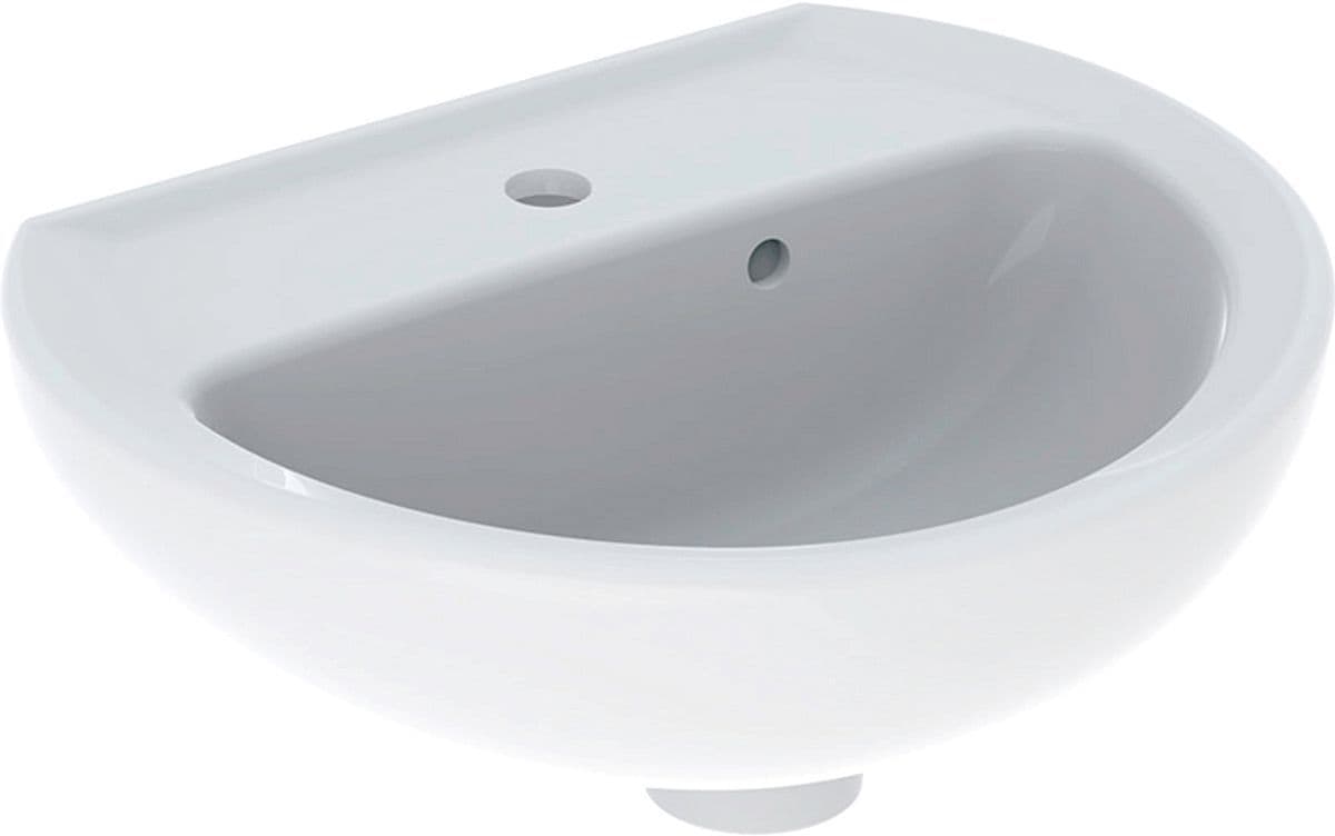 Handenwasser bastia Geberit 40CM met kraangat/overloop WIT