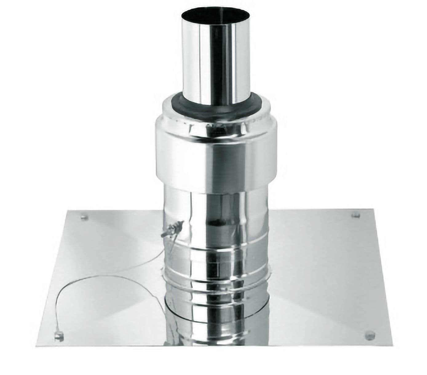 Rolux schouwkap Inox 110MM ubbink