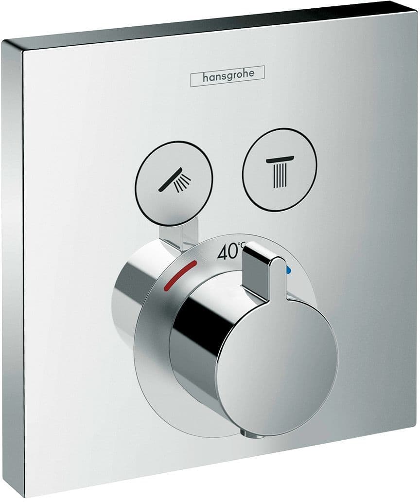 Set de finition THERMOSTAT+2ROBINET d'arret Select HG chrome