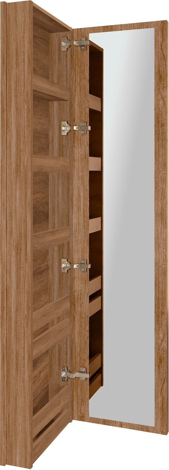 KLEEDSPIEGELKAST COFFEE SMAL 1 DEUR LINKS 40  TEAKHOUT DECOR KANEEL