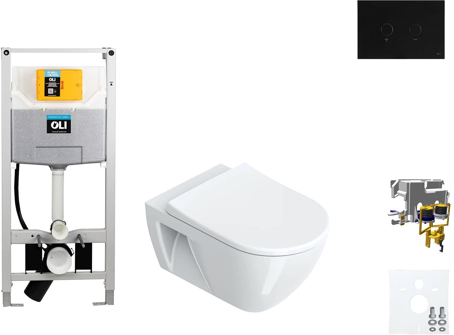 WALLFIX OLI HANGWC SFERA ECO CATALANO BLINK ZWART