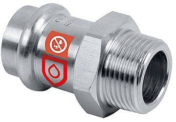 Raccord M 15MM-1/2" acier carbone frabo