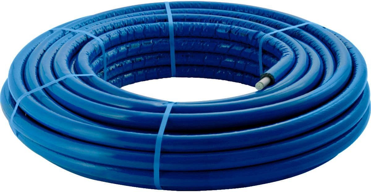 Meerlagenbuis met isolatie 6MM Geberit 16X2MM BLAUW ROL 50M FlowFit Geberit