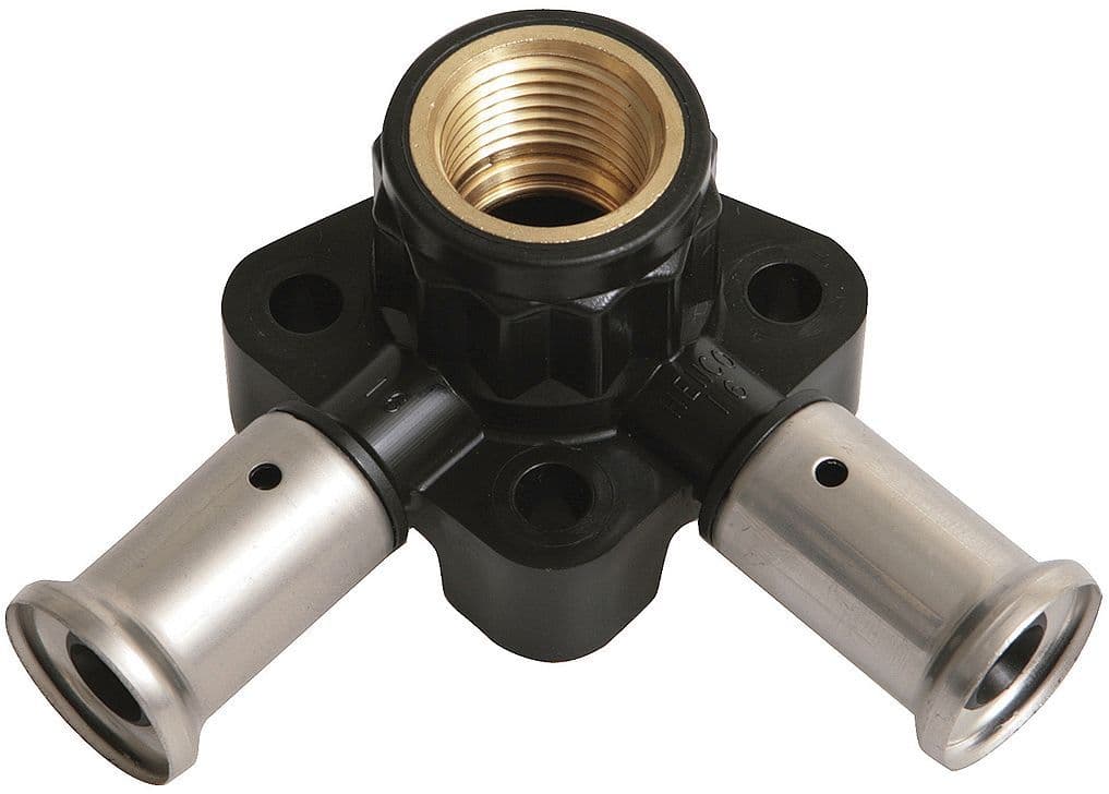 Dubbele kulas 16-1/2"F-16MM kunststof PERS Henco