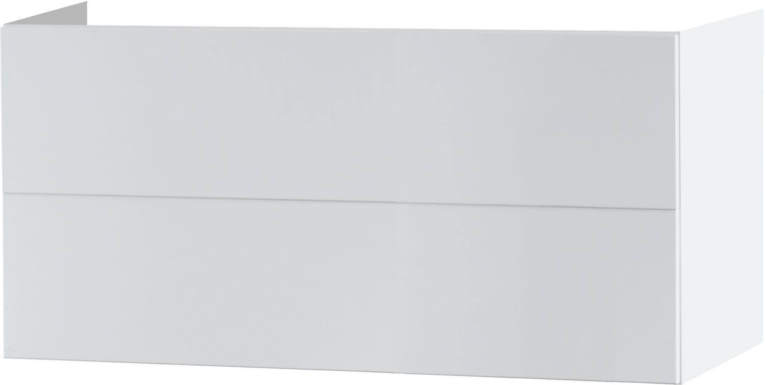 Onderkast puro 2 laden 120CM Push-Open satijn WIT