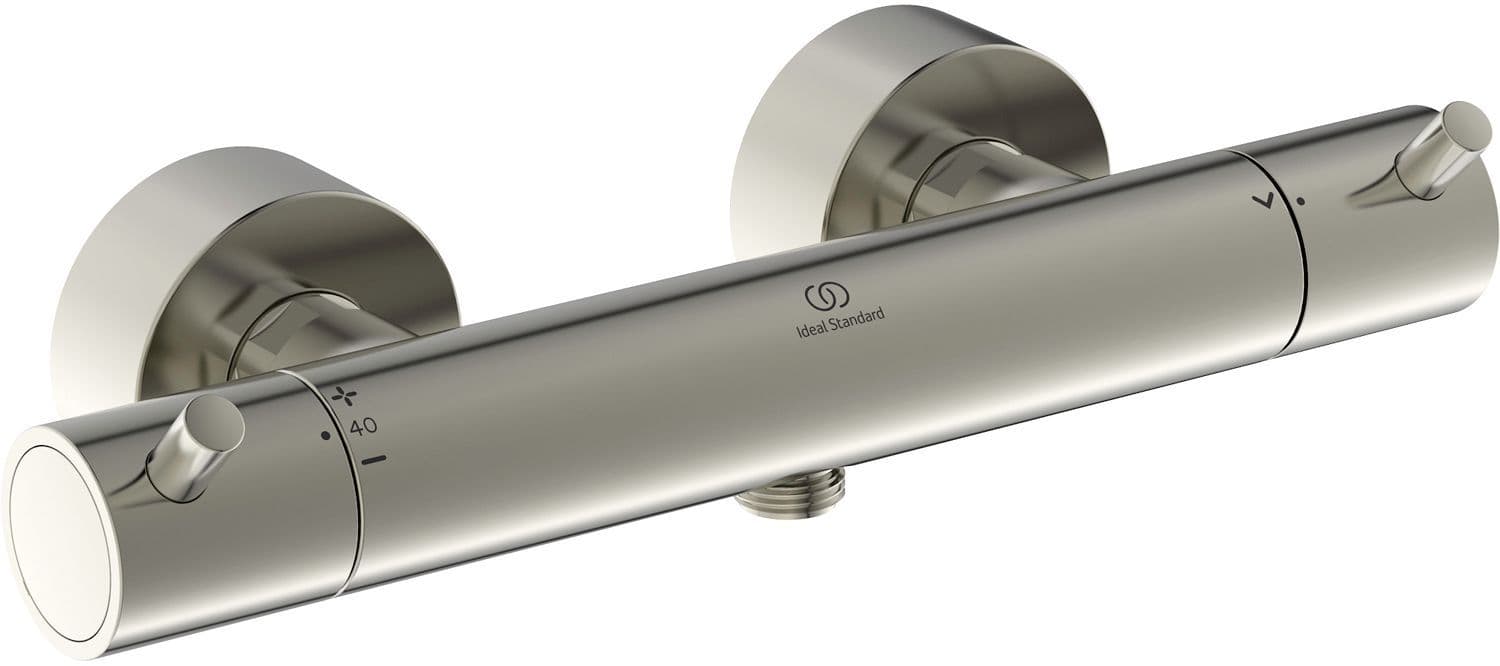 Thermostat douche Ceratherm T125 Ideal standard poignees de goupille look rvs