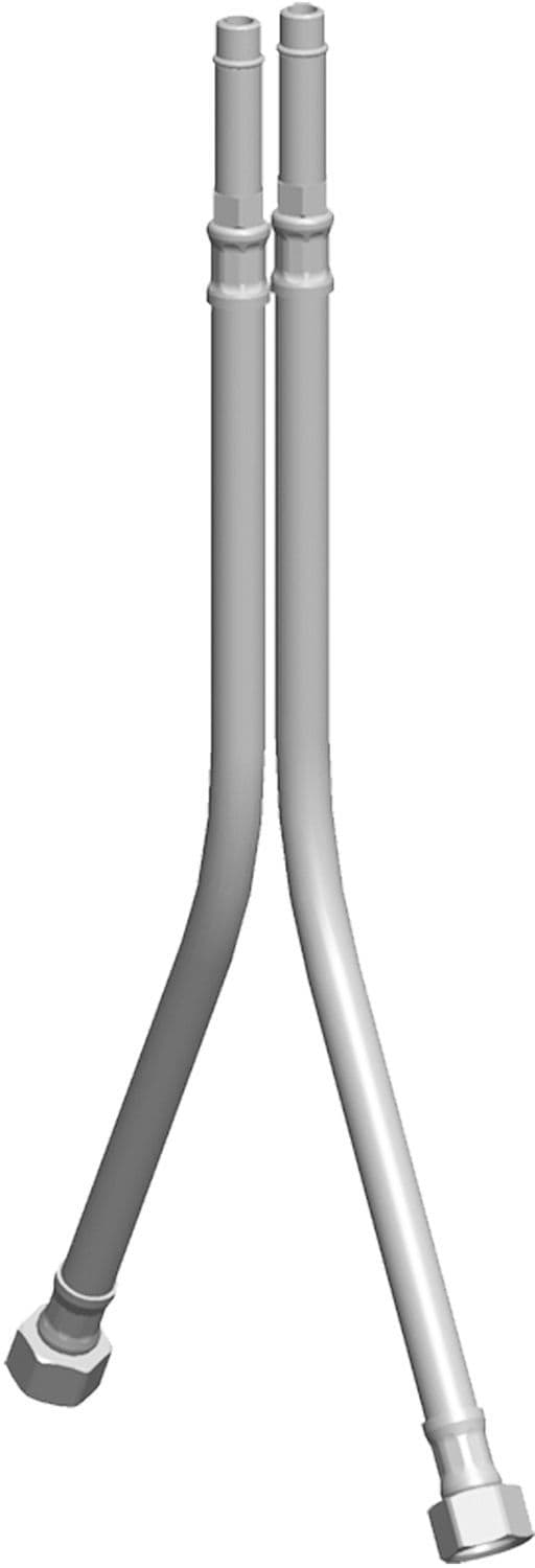 Set aansluitflexibels nordica/evo 40CM CHROOM