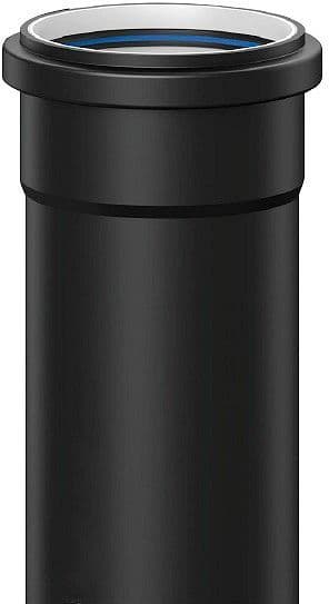 Tube Noir PP 40MM LONGUEUR1M manchoné