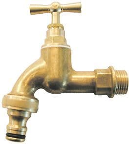 Robinet double service en cuivre 3/4"