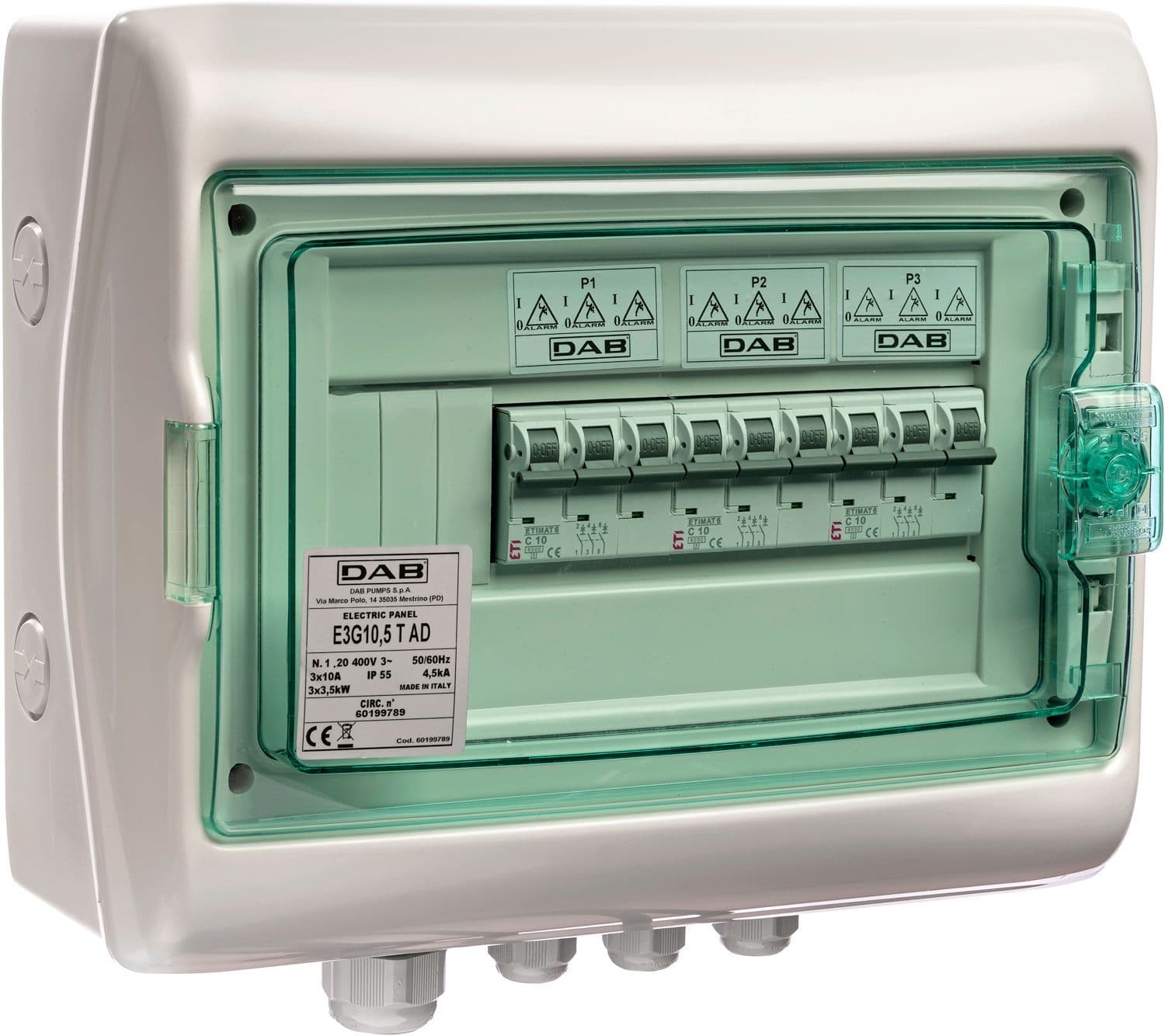 Schakelkast voor 2X Esybox max Dab 230V