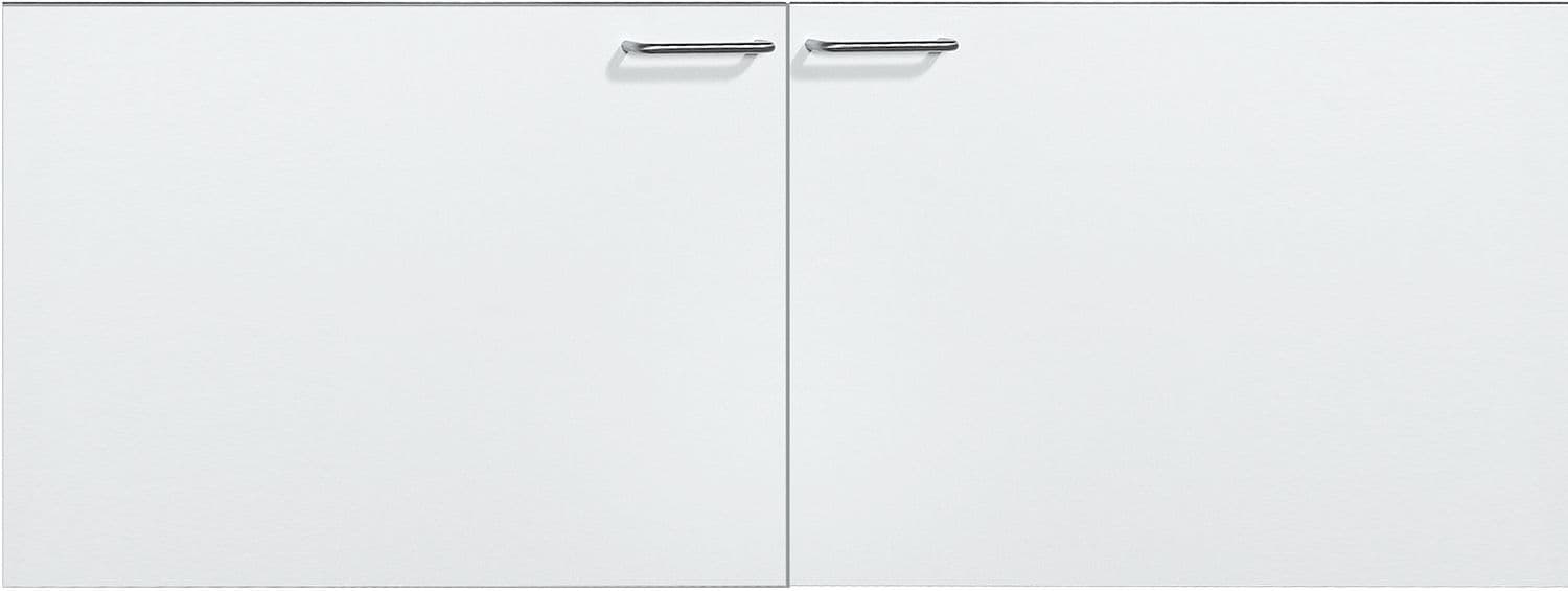 SOUS MEUBL. BIZZY 2 PORTES 120CM BLANC