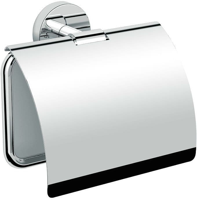 WC papierhouder met klep hold o(n) CHROOM