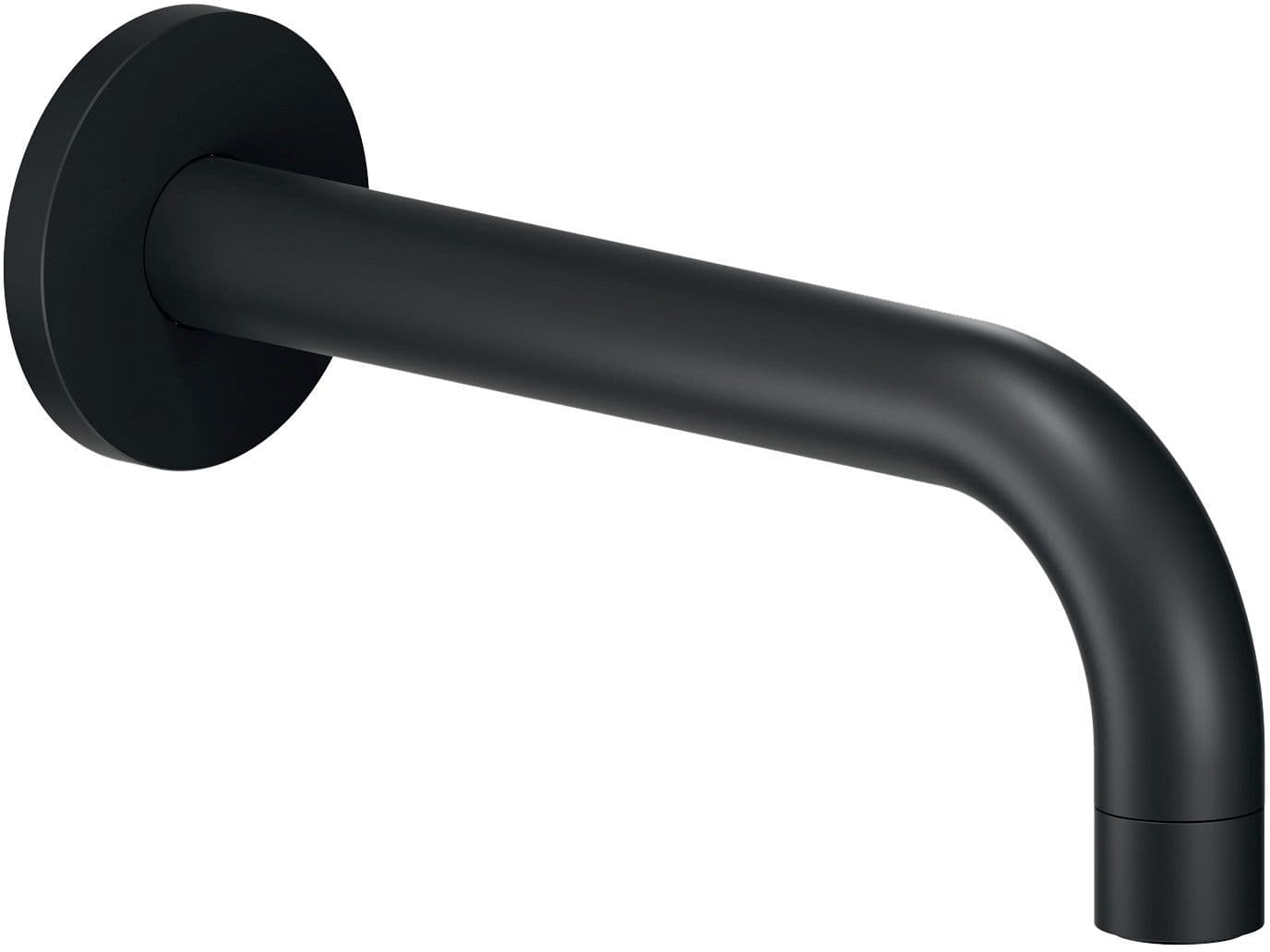 BADUITLOOP MUUR UNIVERSEEL NOBILI ROND 200MM MAT ZWART