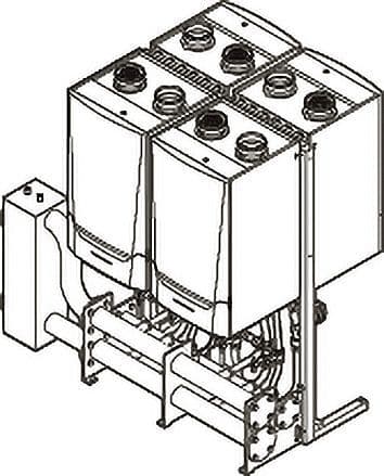 Systeme Cascade Prefab complet pour montage en RG de 4X quinta ace 160 remeha