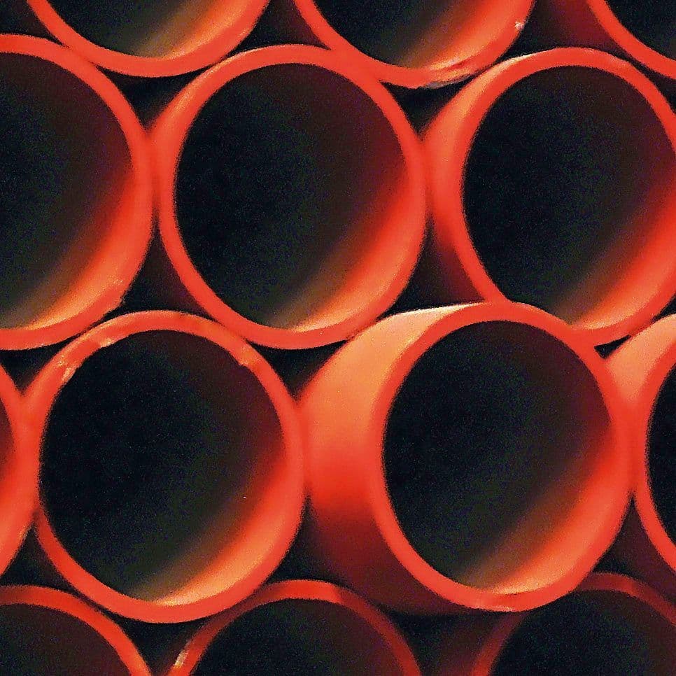 Stalen isomedium BUIS EN10255M gemenied ROOD 3/4"-26,9MM lengte 6M