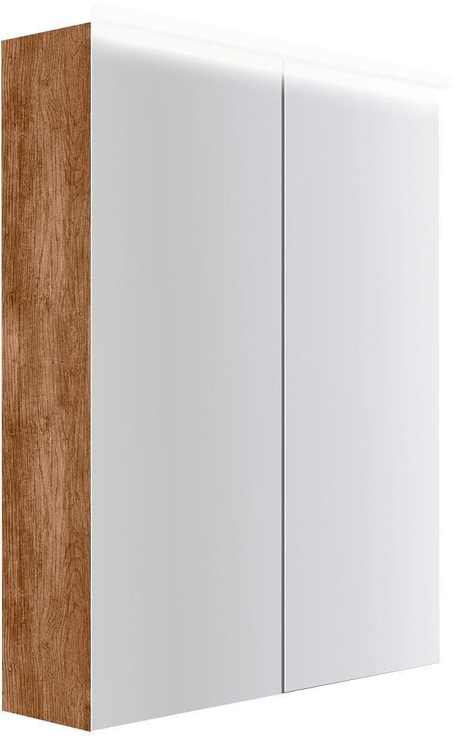 Armoire toilette COFFEE 2 portes 600MM 4250K tectona Decor cannelle