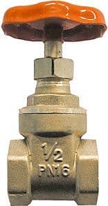 Robinet d'arrêt a glissiere 6/4"