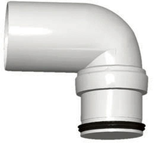 ELLEBOOG PP 90° Mf 40MM WIT