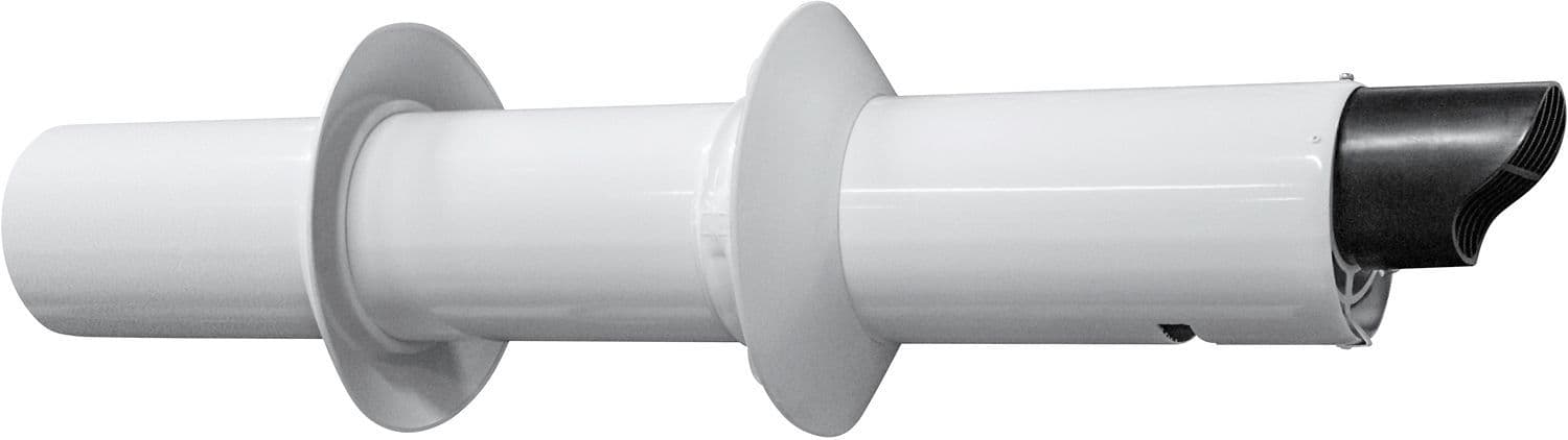 Uniflow passage mural 80/125MM alu/pp