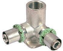 Dubbele kulas 20MM-1/2"-20MM Skinpress Comap