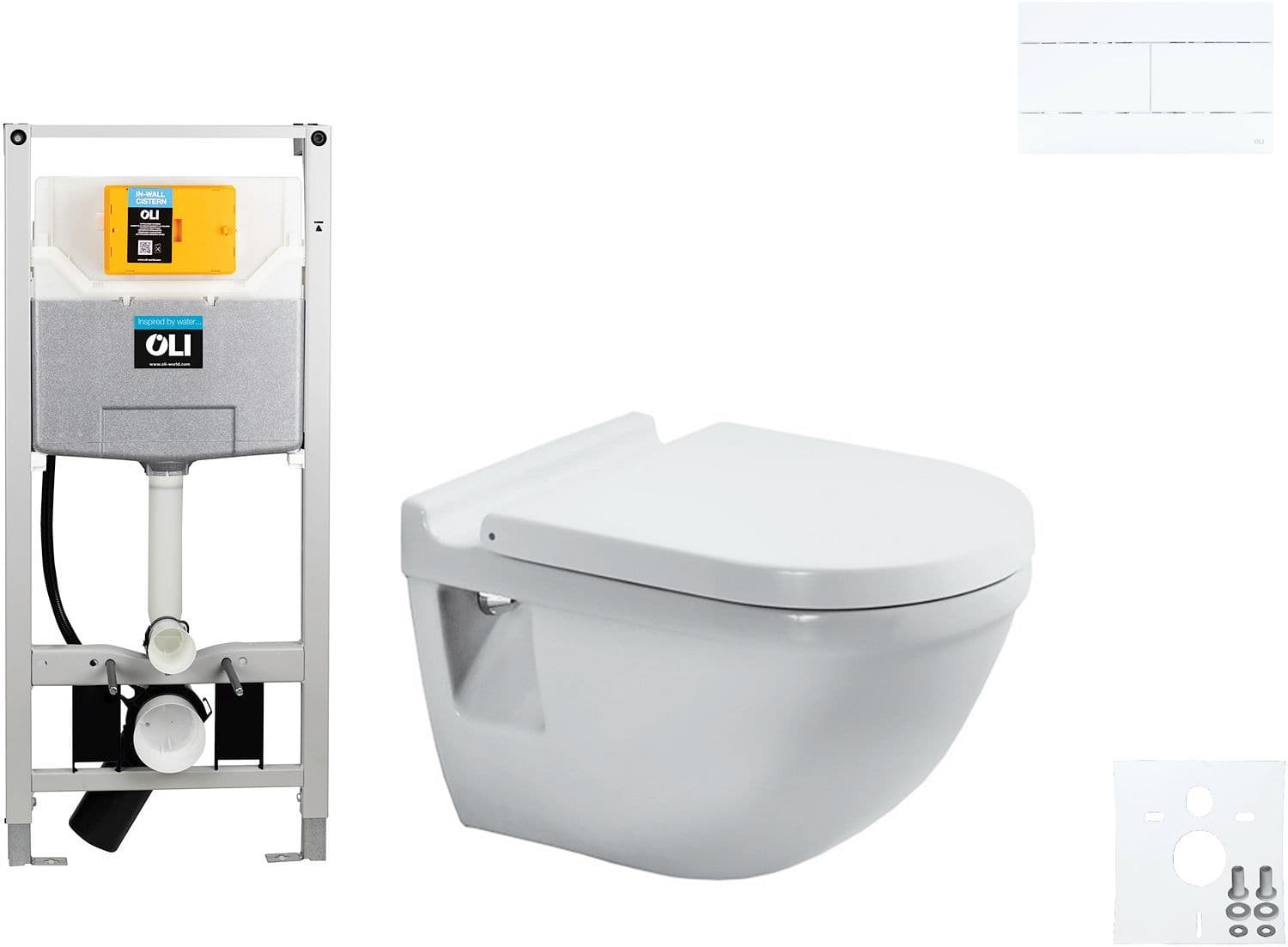WALLFIX OLI HANGWC STARCK 3 DURAVIT SLIM MAT WIT