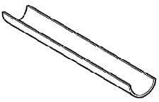 Cheneau de support galva Noir Geberit 3M 160MM