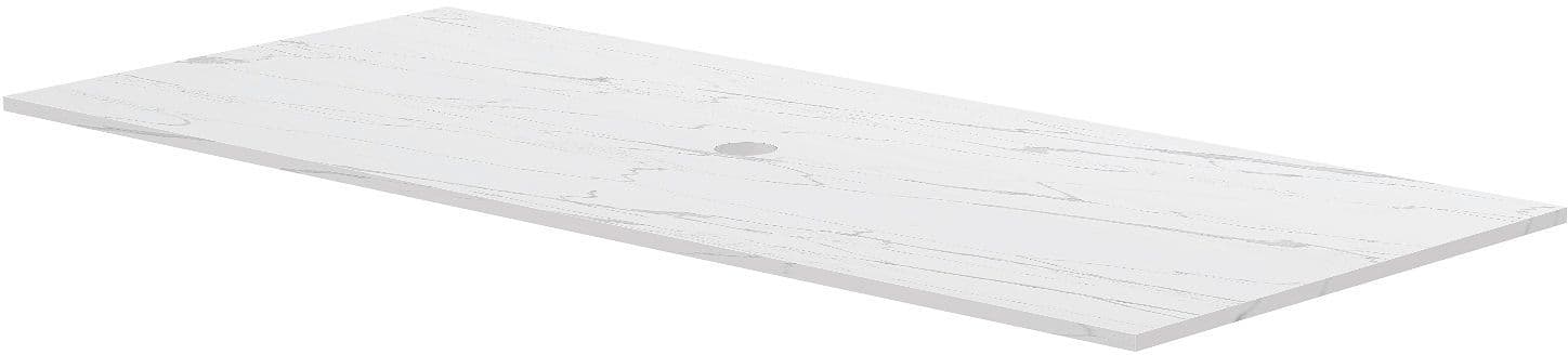 Tablet keramisch marmer puro 120 H1,2 1 afvoergat white calacatta