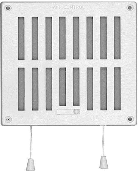 Luchtrooster Pvc WIT B20-H25CM