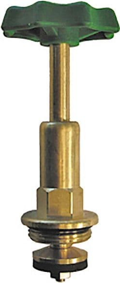 Koperen kraankop met lange tige 4/4"