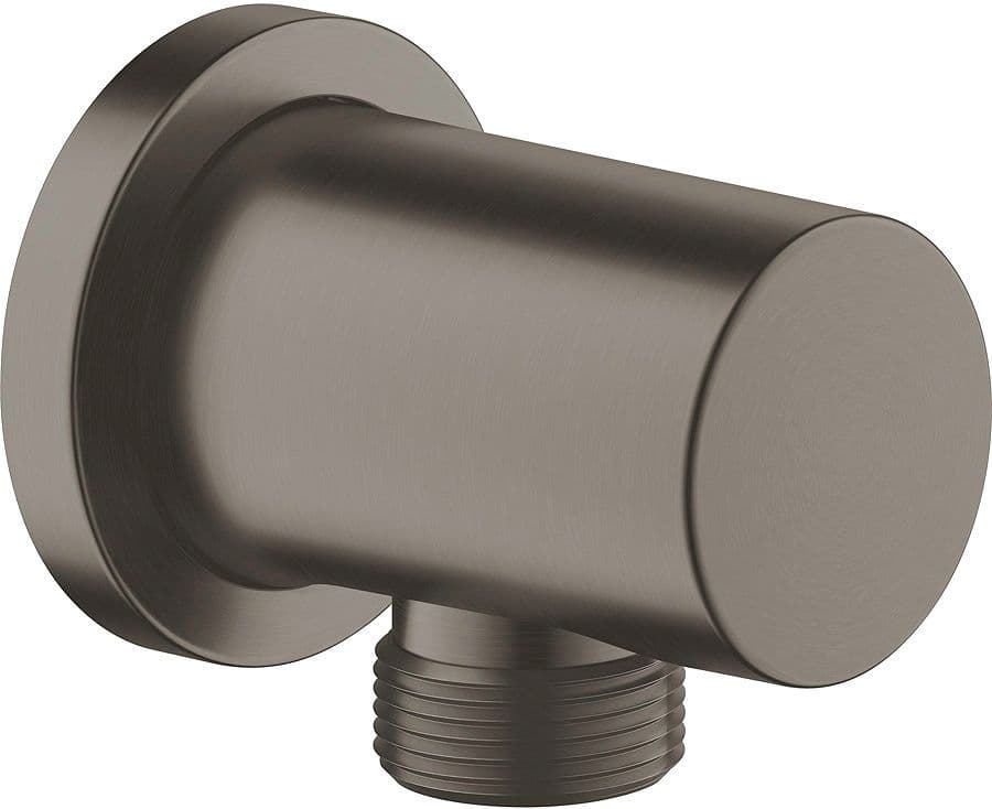 Wandaansluitbocht Rainshower FG brushed Hard graphite