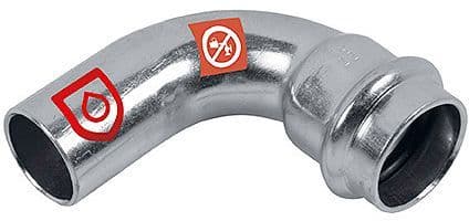 Coude Mf 90° 18MM acier carbone frabo