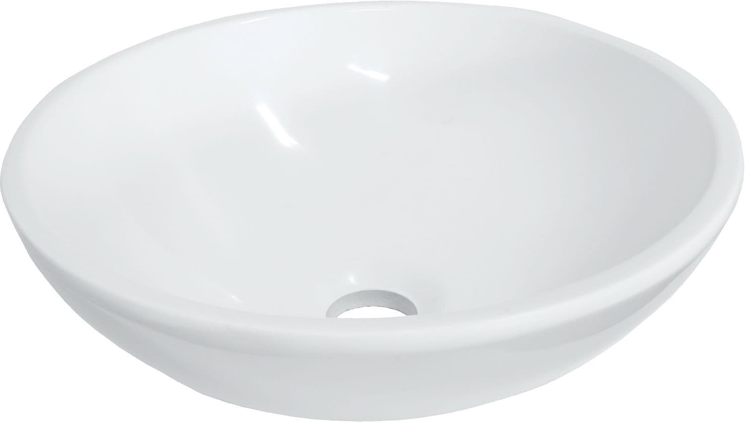 Opbouw lavabo newform diameter 34CM ZONDER overloop WIT