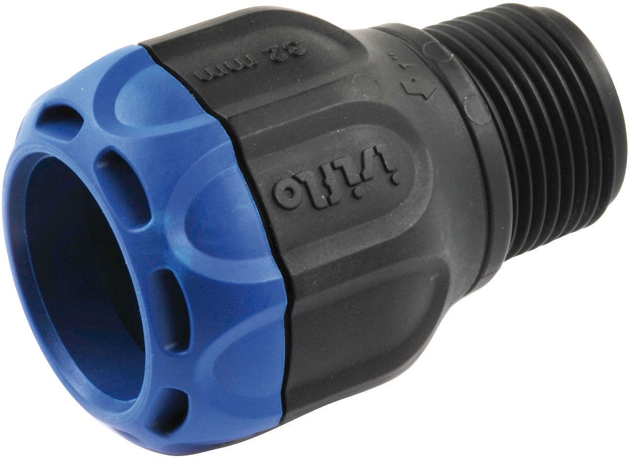 Isiflo raccord droit p.hdpe 20MM-1/2"M