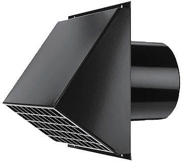 Passage mural pour systeme de ventilation D 170-200MM Noir
