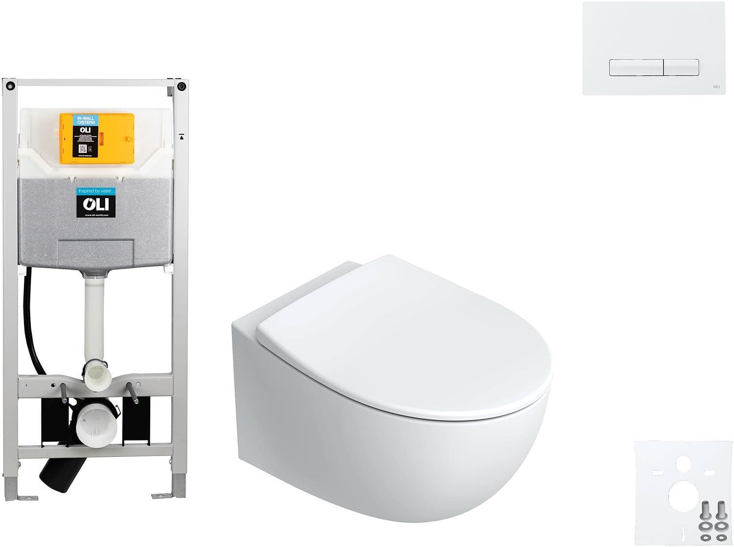 Wallfix oli wc suspendu italy catalano glam blanc