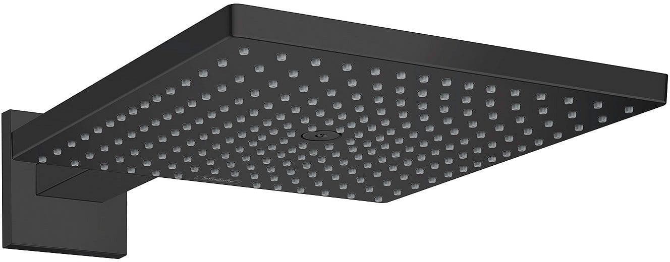 DOUCHE DE TETE RAINDANCE E300 1JET HG+BRAS MURAL NOIR MAT