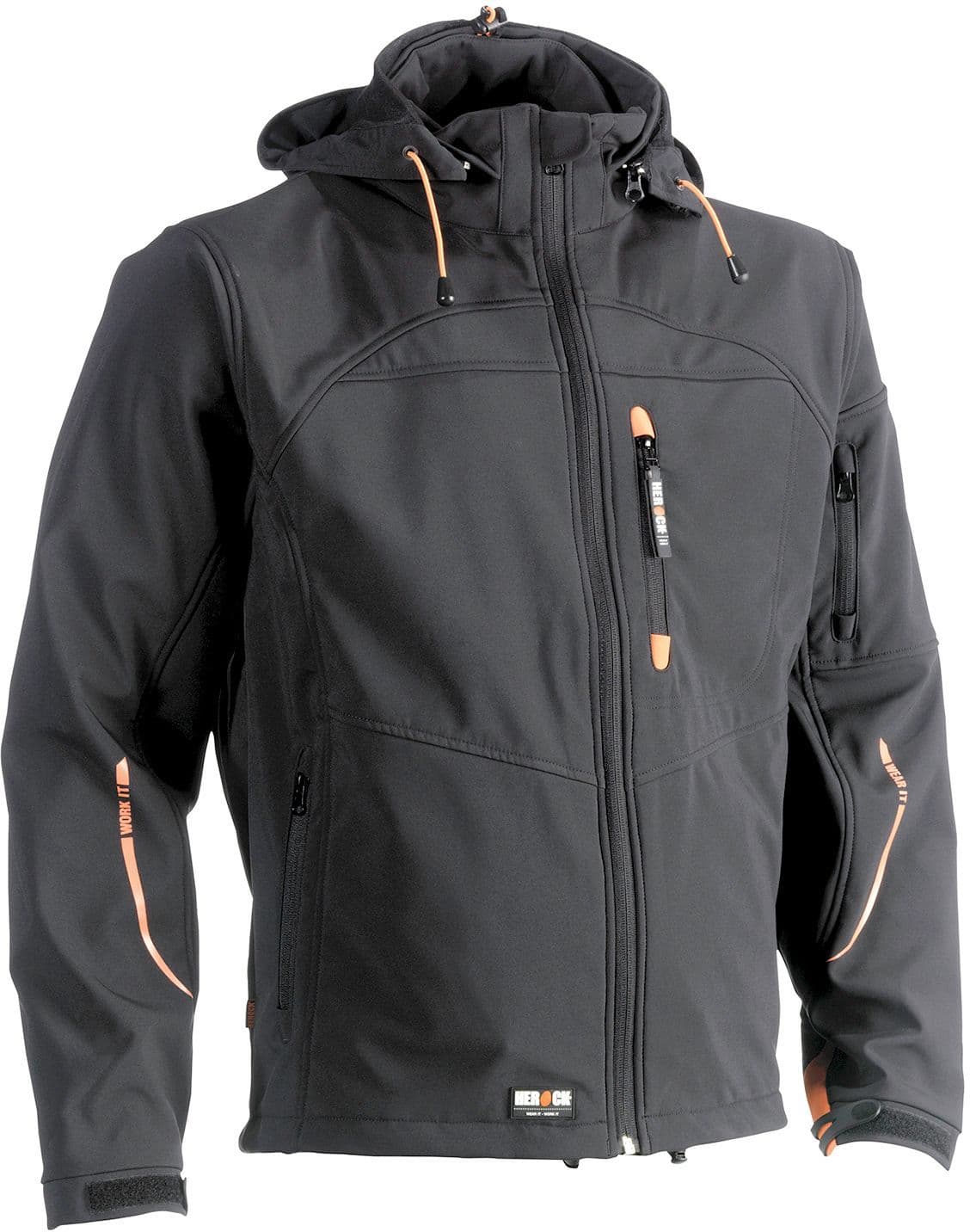 JAS SOFTSHELL HEROCK POSEIDON ZWART M