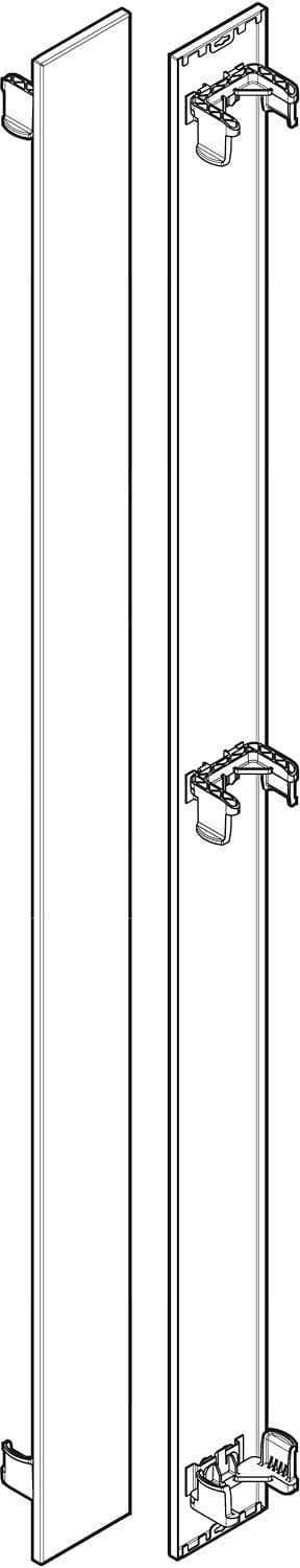 Decoset voor vertical H1800 22 mat WIT