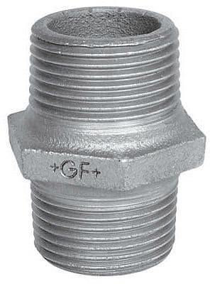 Galva dubbel nippel mm gf Nr 280 3"
