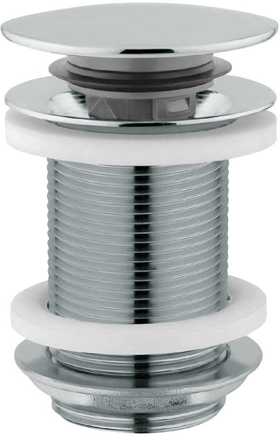Krepine platte moer nobili 5/4" rond ZONDER overloop CHROOM