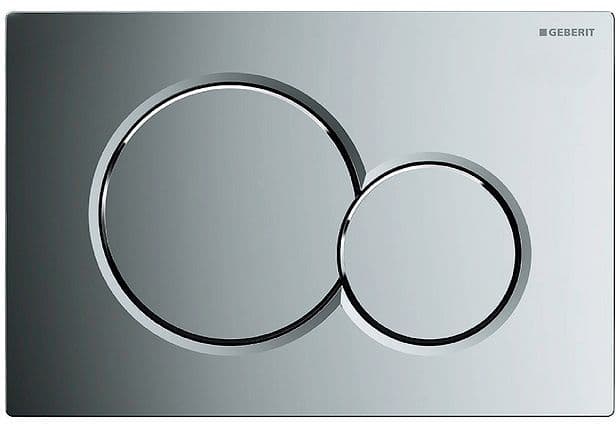 Plaque de commande 2 touches SIGMA01 chrome brillant