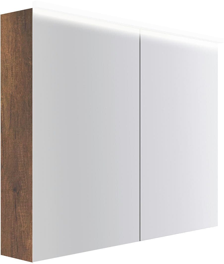 Armoire toilette COFFEE 2 portes 1000MM 4250K CHENE Decor rouille DESCO-186993