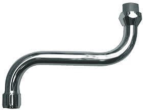 Getrokken bek onder S kludi 3/4"F 20CM CHROOM